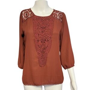 Maurices - Women’s Lace Embroidered Blouse Sz. XS/SM